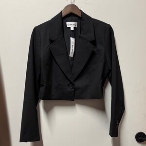 The Drop Women's Elegant Black Suit Jacket